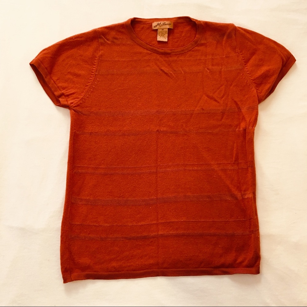 Vintage short sleeve knitted top